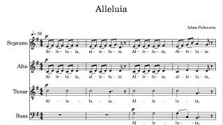 Alleluia (SATB  unaccompanied) by Adam Paltrowitz