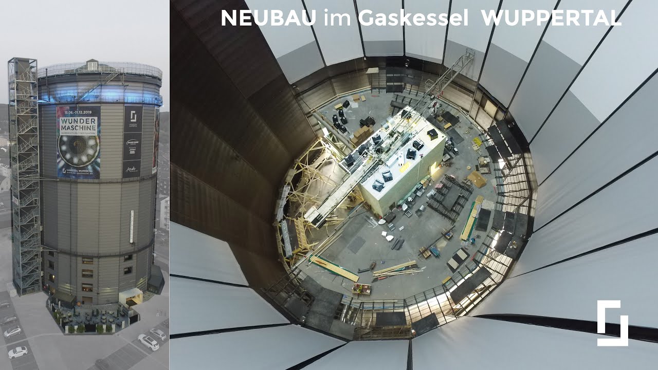 Nur in Wuppertal !!! Timelaps Umbau Gasometer/Gaskessel Wuppertal