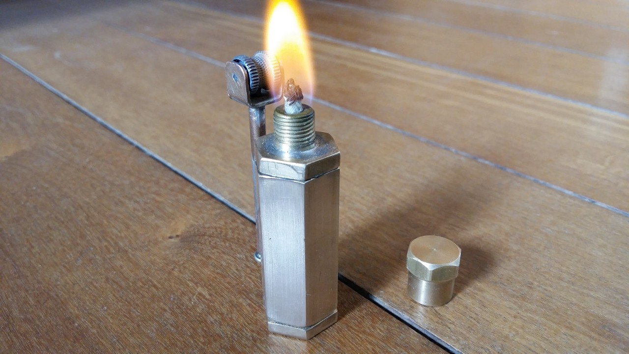 Homemade brass fittings lighter
