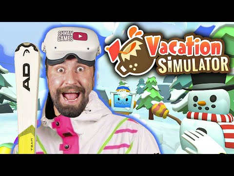 Видео: ОТПУСК, ГОРЫ, РОБОТЫ! Vacation Simulator VR! / Часть 2 /