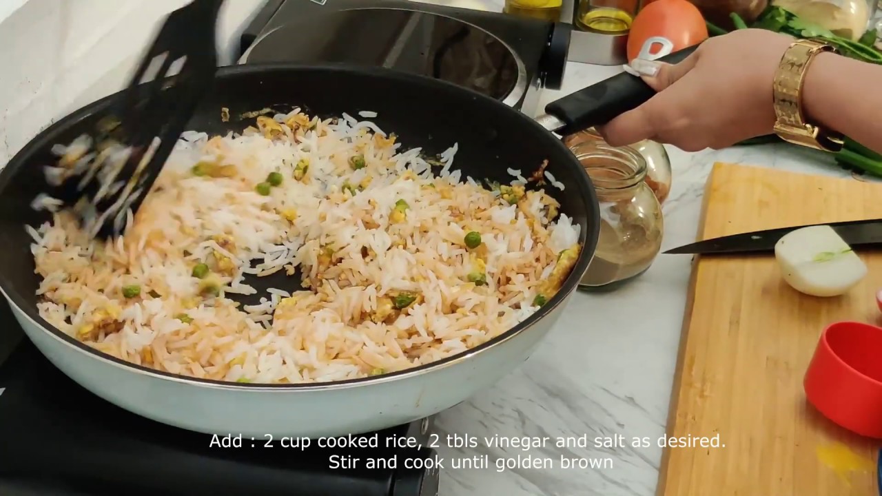 Egg Fried Rice Recipe In 5 Minutes - YouTube