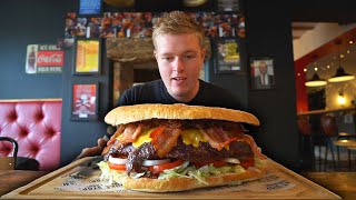 THE HEART STOPPER BURGER CHALLENGE! | UNDEFEATED FOR 7 YEARS!!! | Man Vs Food