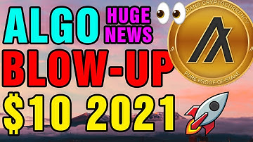 ALGORAND TO $10!! ALGO Is Exploding in 2021!