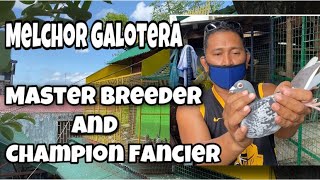 MELCHOR GALOTERA: MASTER BREEDER & CHAMPION FANCIER |Reggie Cruz Loft & Aviary #racingpigeon