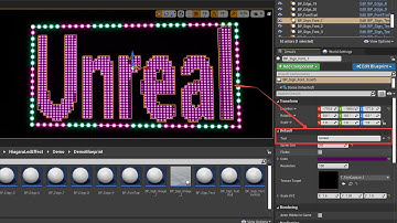 UE4 Niagara Customizable LED Text Effect - Tutorial