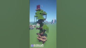Treehouse Build Shorts  #minecraft #minecraftbuild #minecrafthouse
