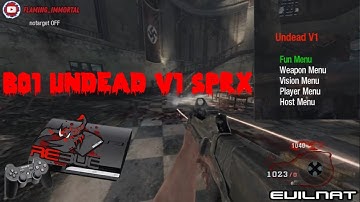 BO1 Zombies Undead V1 Mod Menu PS3/CFW