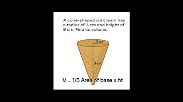 Find the volume of a cone. Good for those doing the NCEA Level 1 Mathematical Reasoning.#mrongmaths