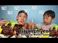 JJAJANGMYEON (BLACK BEAN NOODLES) MUKBANG!