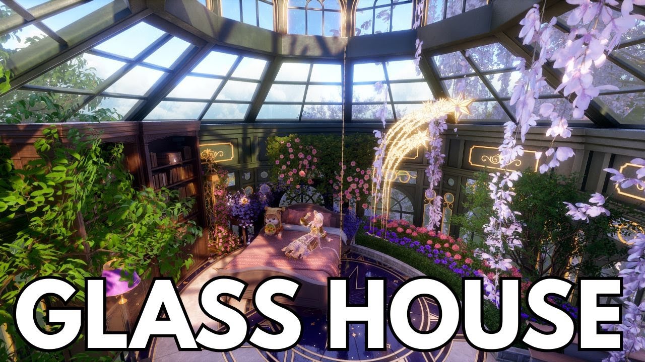 Infinity Nikki house tour!  My guest house is a glass house!