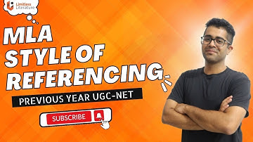MLA Style of Referencing | Previous Year UGC-NET English Paper Solution