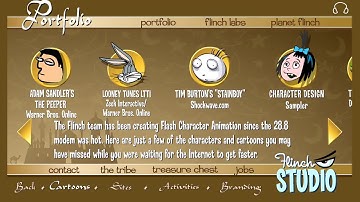 Flinch flash website in 2001