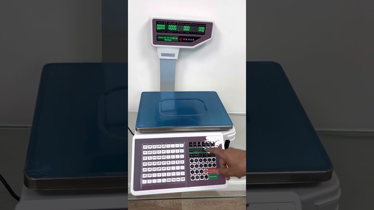 TA-SC30 barcode labels scale ميزان باركود الكتروني