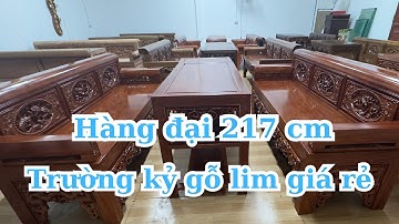 Trường kỷ gỗ lim giá rẻ bền đẹp l đồ gỗ nhân khang!