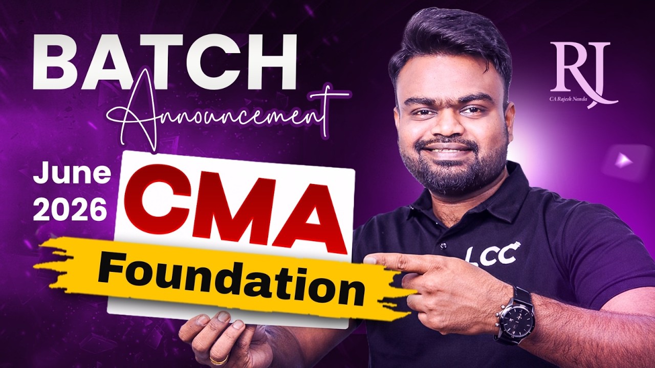 CMA Foundation June 2026 Batch Announcement | Classes Starting 16 March ...