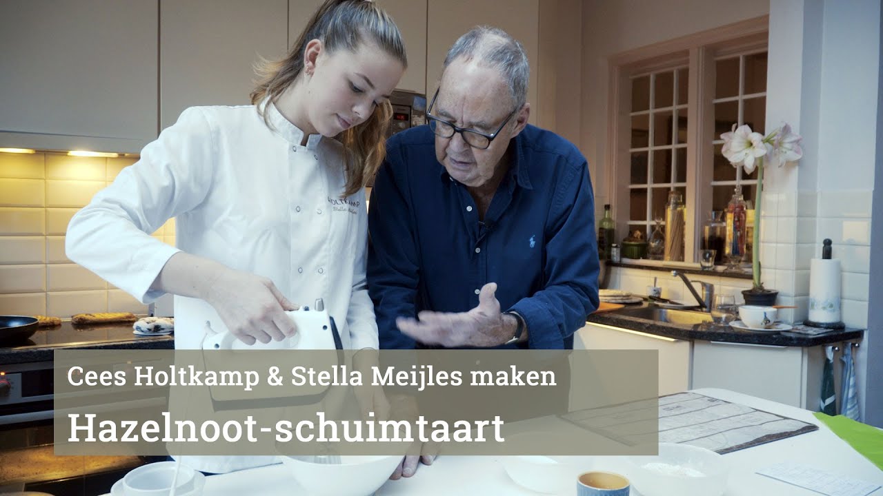 Hazelnootschuimtaart van Cees & Stella