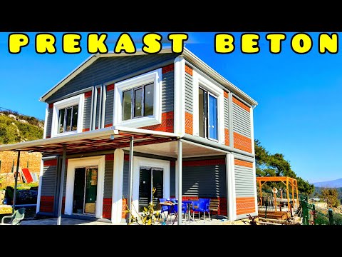 PREFABRICATED HOUSE TOUR WITH STRONG PRECAST WALLS OF CONCRETE | NET PRICE | COST (STONE HOUSE)