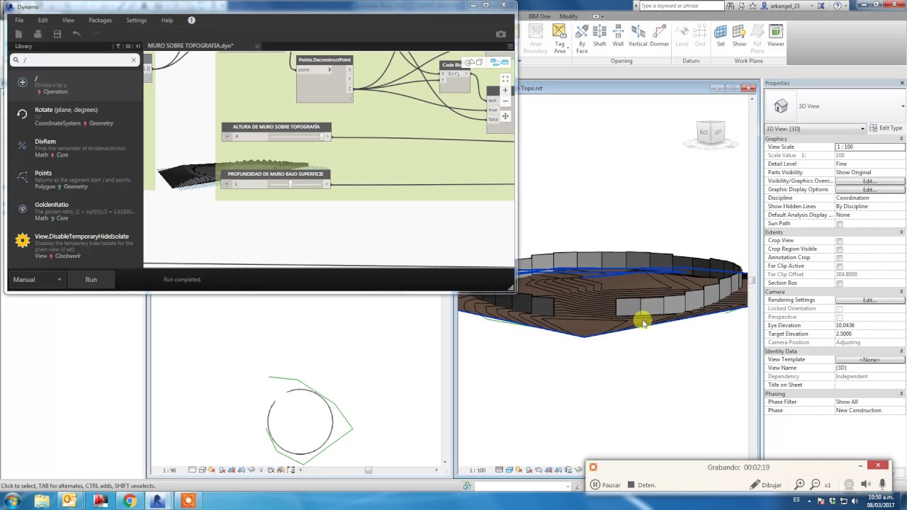 Wall following topo Revit Dynamo - YouTube
