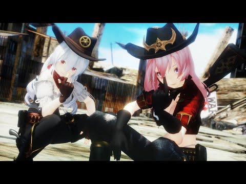 【MMD】『ブリキノダンス』Cowgirls（HAKU& LUKA）【4K 60fps】