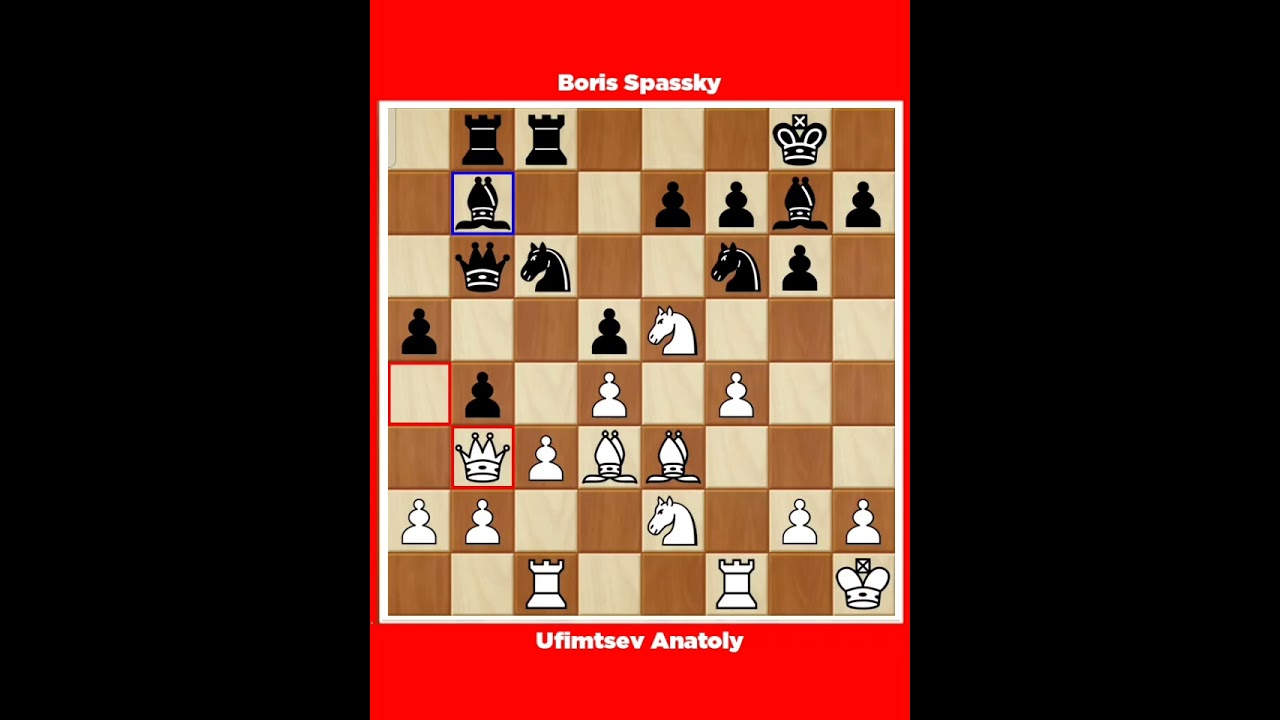 Ufimtsev Anatoly vs Boris Spassky √ Olympiad URS Moscow Russia, 1959.