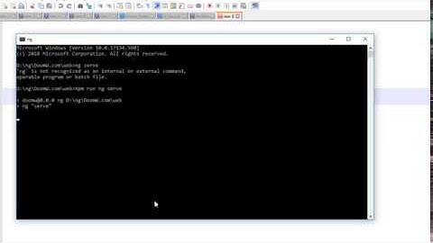 ng is not recognized as an internal or external command - fix