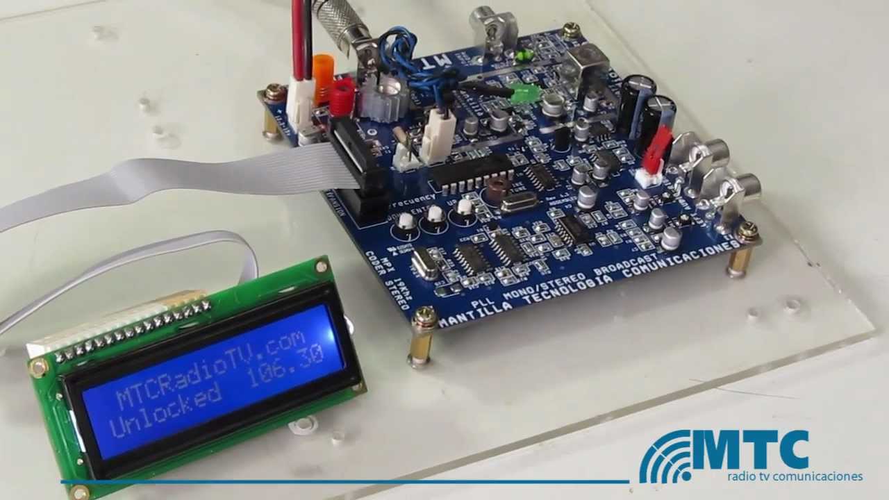 PLL FM TRANSMITTER MONO STEREO EXCITER BROADCAST YouTube