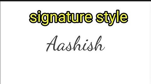 Aashish Name Signature Style || Signature Idea || Aashish Sign Style || Millionaire Signature Style