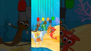 Mixing Color Sprunki Mermaid Challenge For Oren, Raddy, Vineria Matching Color