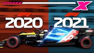 F1 2021 vs F1 2020 Sound & Graphics Comparison (RAW AUDIO)