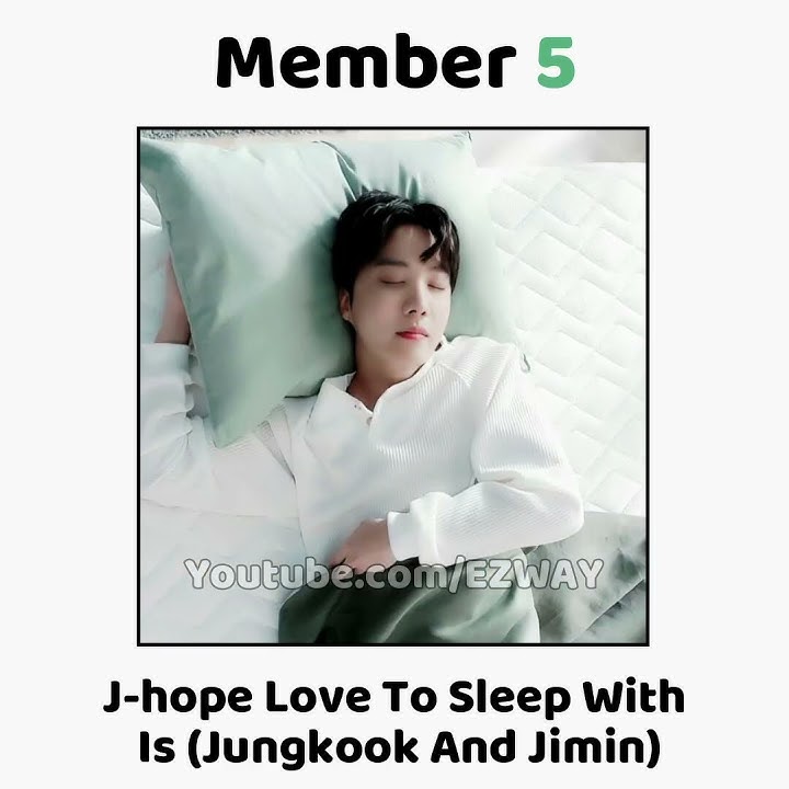 BTS Favorite Member Of BTS They Really LOVE To SLEEP With! 😱😁