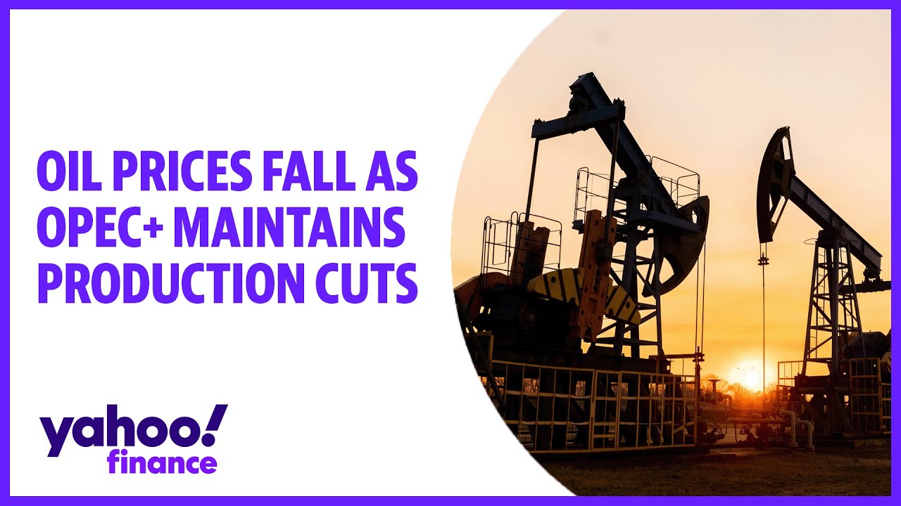 Oil prices fall as OPEC+ maintains production cuts - YouTube