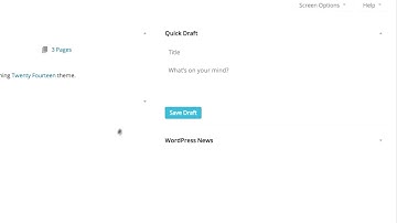 WordPress How To Video the dashboard quick draft how to use wordpress video