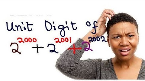 Olympiad Math | What is the Unit Digit of 2^2000 + 2^2001 + 2^2002?