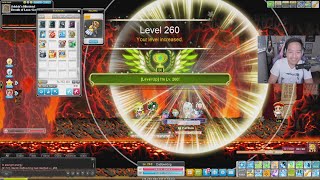 DaBowKing leveling to 260 with a Zak JQ | Maplestory