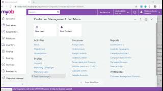 MYOB Advanced Training - CRM - Managing Opportunities