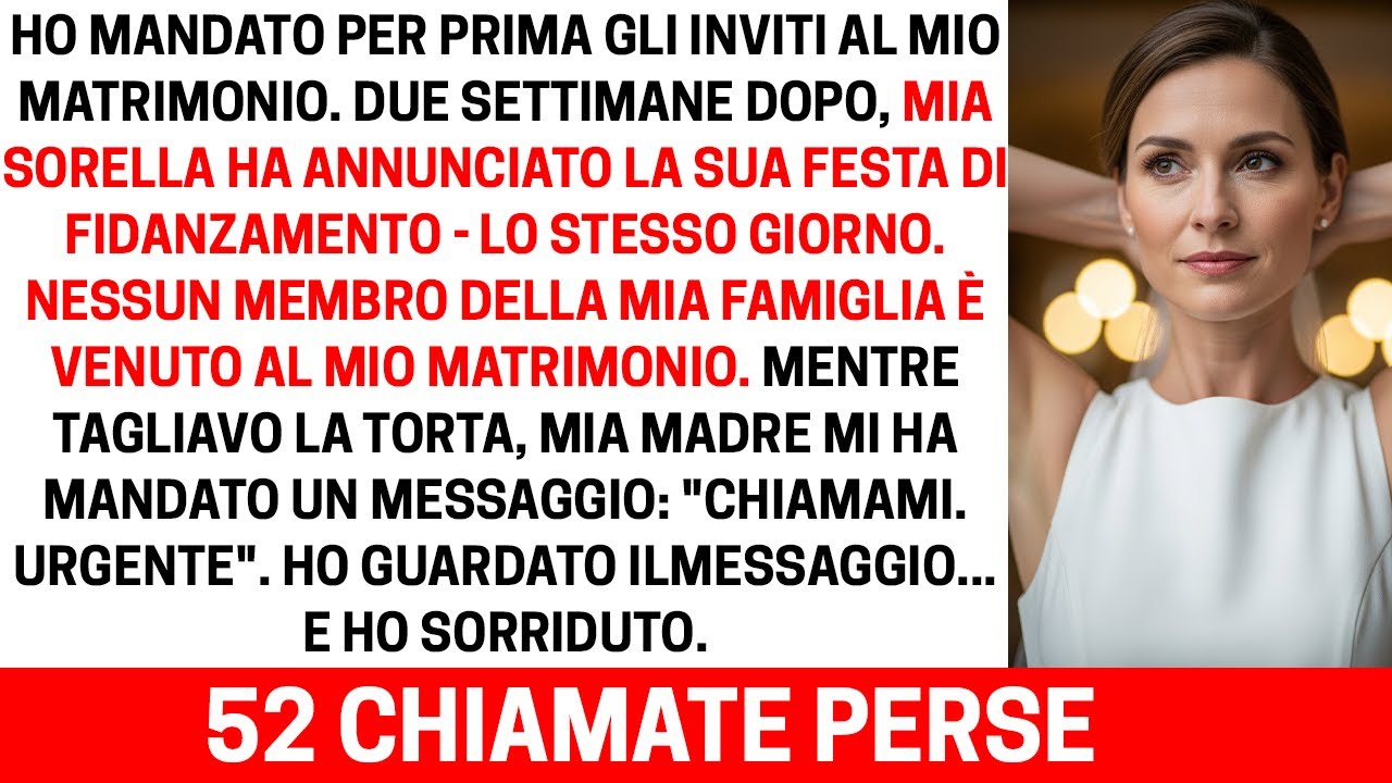 Nessuno è venuto al mio matrimonio, poi ho visto mia sorella indossare ciò che era destinato a me