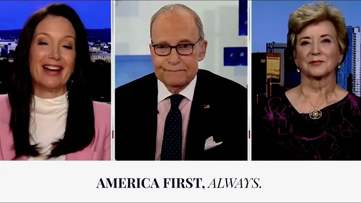 Larry Kudlow, Brooke Rollins, and Linda McMahon of...