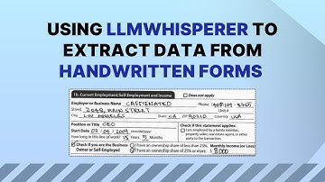 Using LLMWhisperer to Extract Data from Handwritten Forms