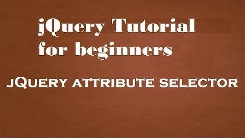 jQuery attribute selector in Hindi