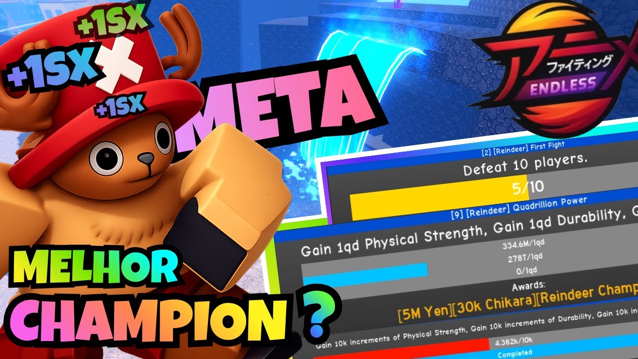 PEGUEI O MELHOR CHAMPION DO ANIME FIGHTING SIMULATOR ENDLESS!⭐