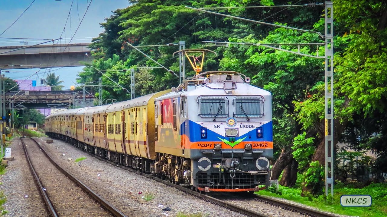 8 in 1 Electric Only Trains on Bengaluru Mysuru Line | Special WAP7, Shatabdi & Vande Bharat Express