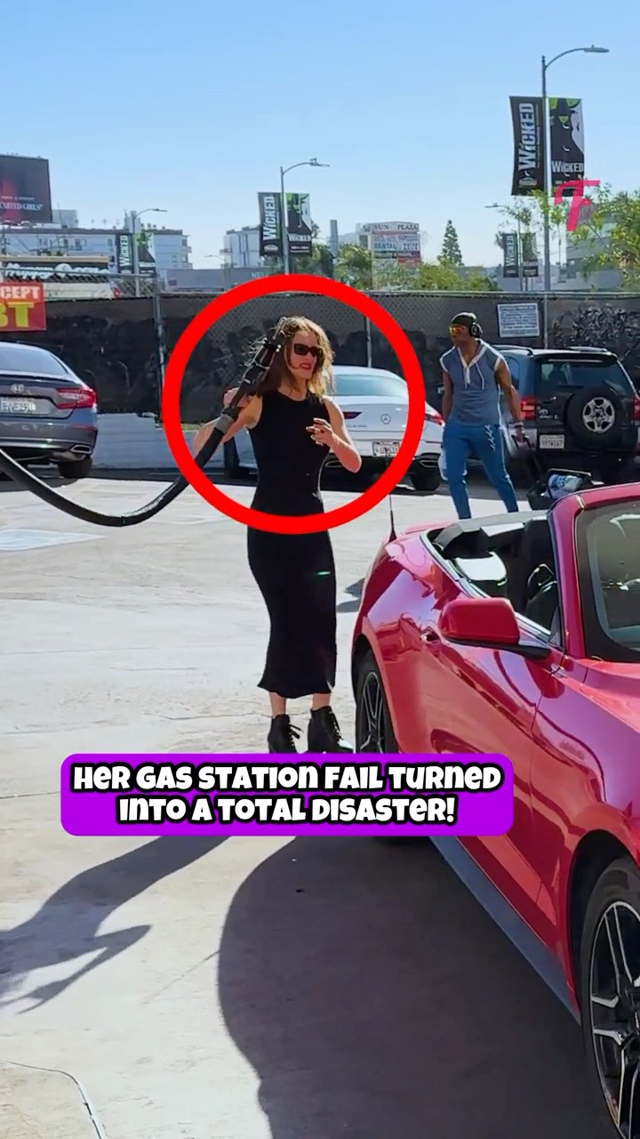 Her Gas Station Fail Led to a Shocking Car Theft! #shorts