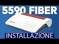 Tutorial fritzbox 5590 fiber  connessione ftth diretta e voip