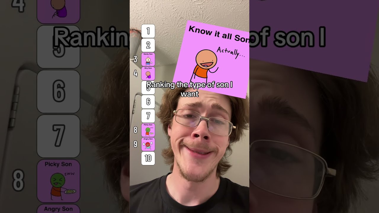 Ranking The Type Of Son I Want