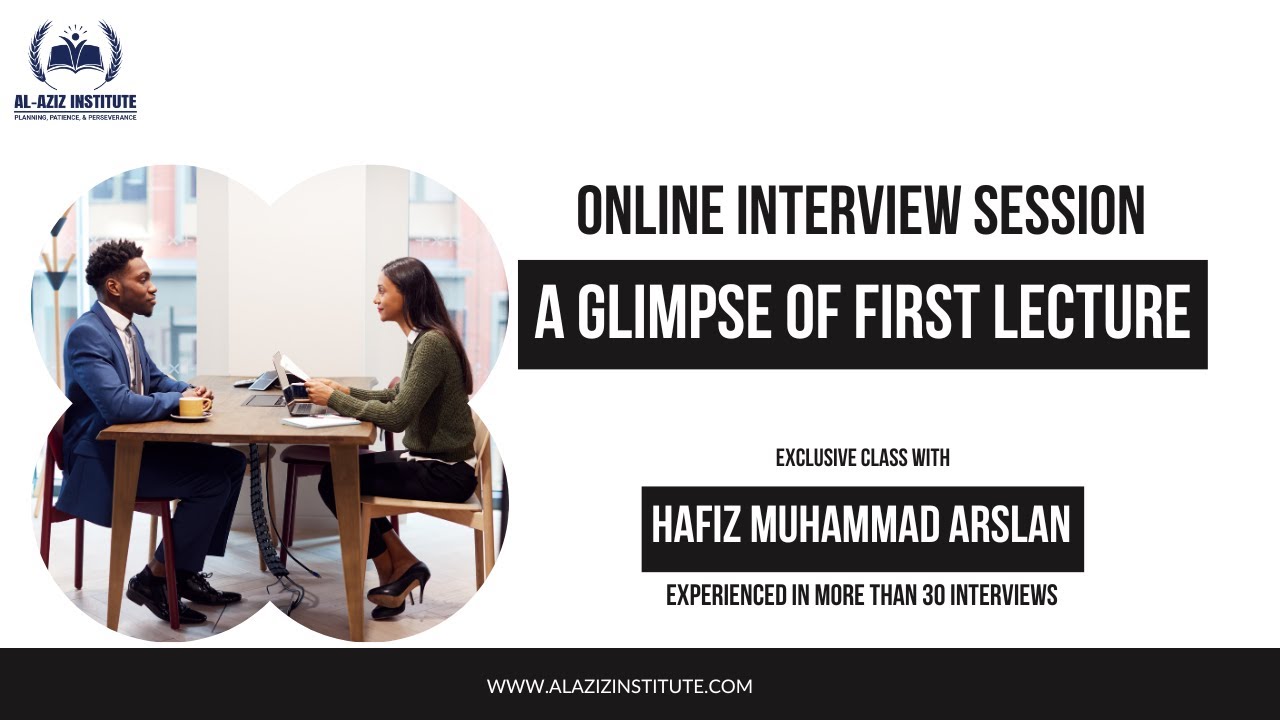 A Glimpse of First Lecture of an Interview Session - YouTube