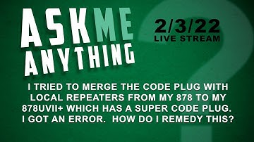 Remedying Error when Merging Code Plug with Local Repeaters
