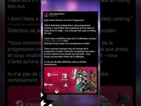 Vidéo: À quelle date l'apex sera-t-il multiplateforme ?