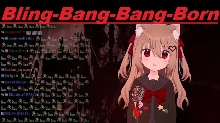 Evil Neuro sings Bling Bang Bang Born