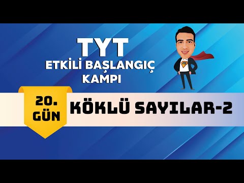 Köklü Sayılar-2 I TYT Etkili Başlangıç Kampı I 20.Gün I #yaşarhoca #mathman