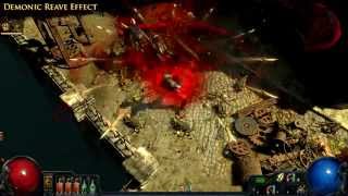 Path of Exile - Demonic Reave Effect Path of Exile - Demonic Reave Effect